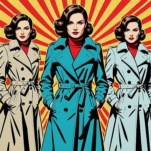 Pop Art Detective with a Mysterious Smirk