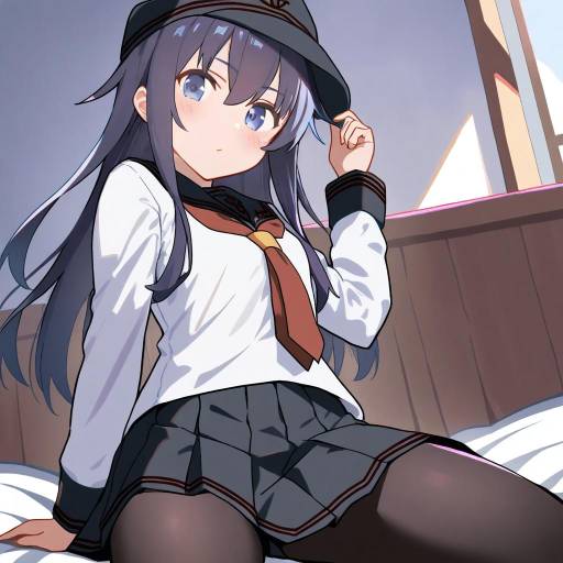 Illustration of Akatsuki kai ni (kancolle), kantai collection in the style of Yamanashi taiki