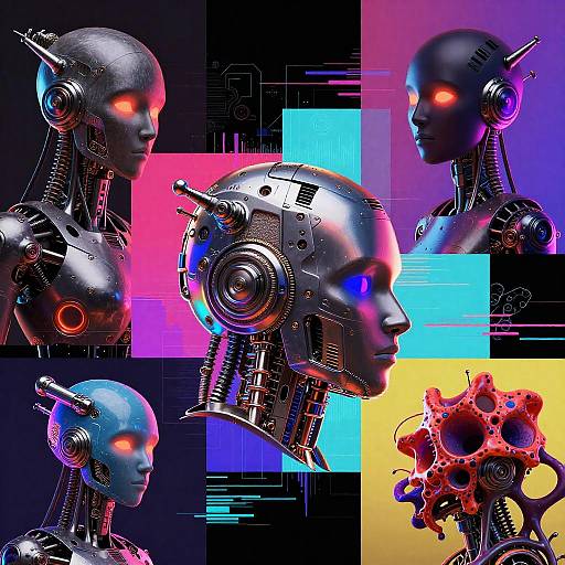 Futuristic Cyberpunk Organic Fusion