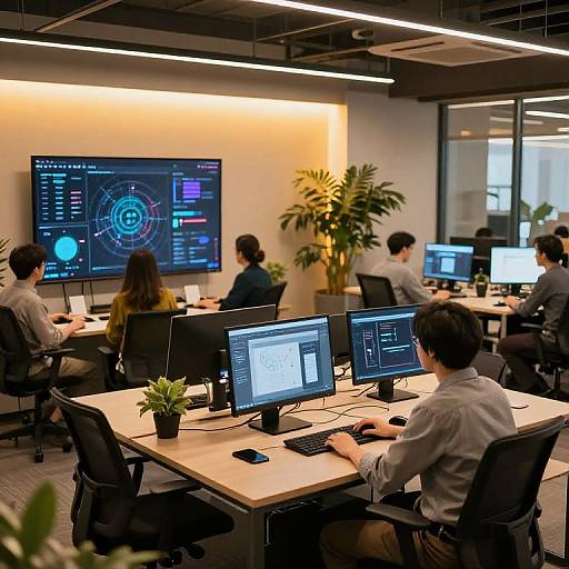 Futuristic Collaborative Workspace Design