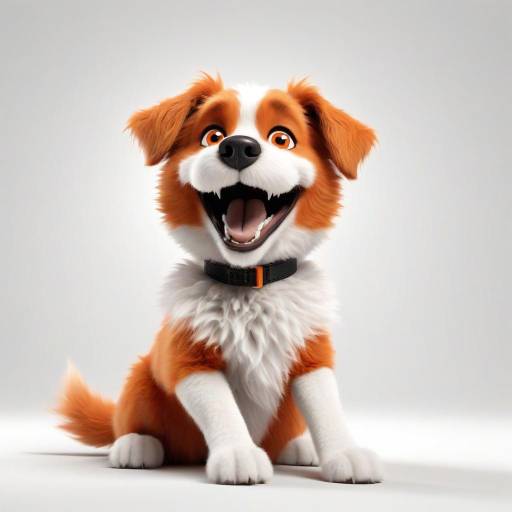 Joyful 3D Animated Dog Character