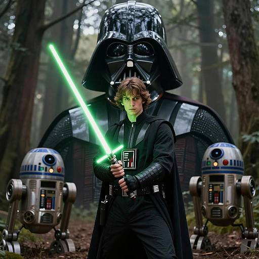 Jedi Warrior in Enchanted Forest