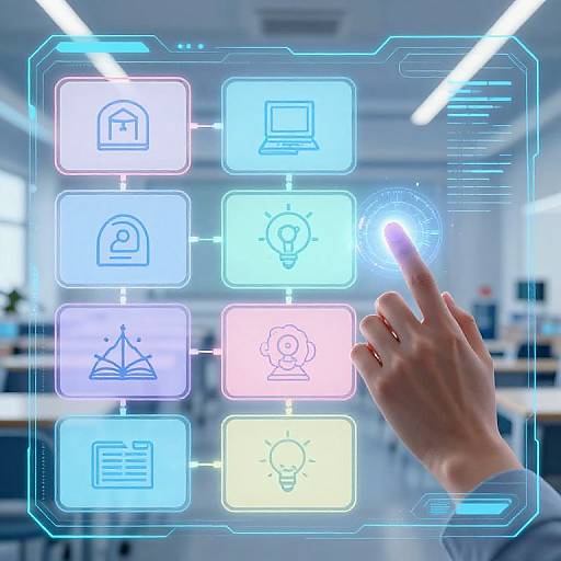 Futuristic Curriculum Framework Interface