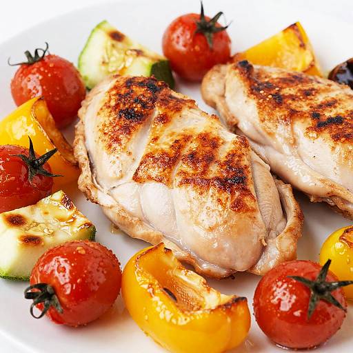 Grilled Chicken with Roasted Vegetables