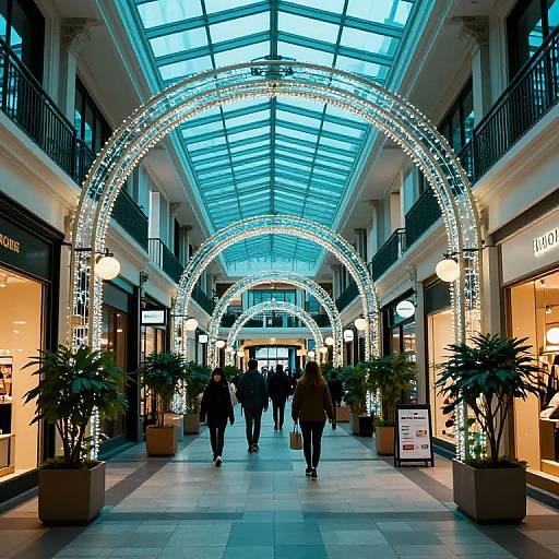 Teal Luminous Urban Arcade