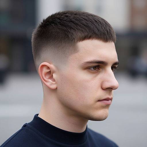 Realistic Portrait of European Man