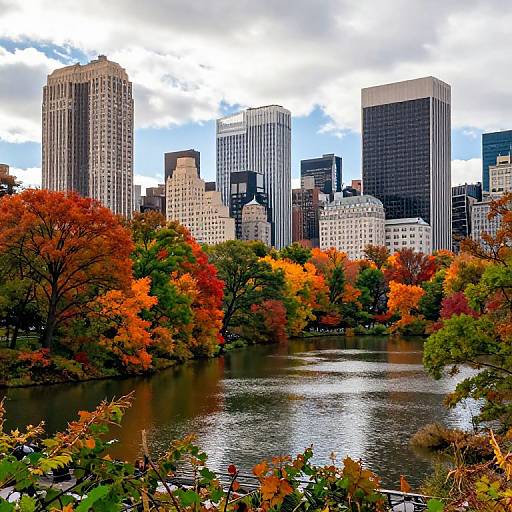 Vibrant Autumn in Central Park NYC