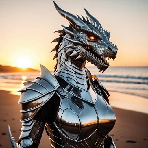 Cinematic Dragon Warrior at Sunset Cinematic Dragon Warrior at Sunset