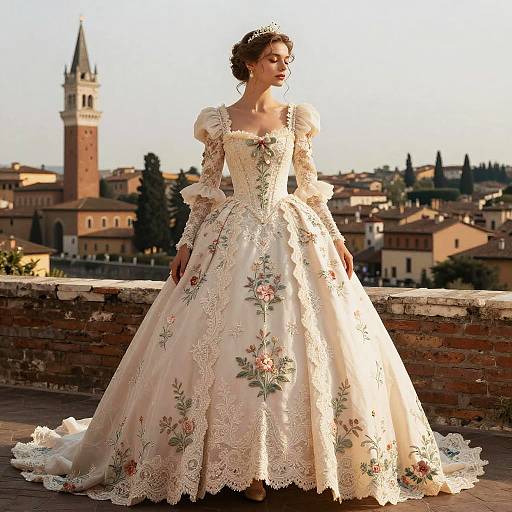 Ethereal Renaissance Wedding Gown
