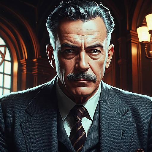 Portrait of a Distinguished Older Man in Suit