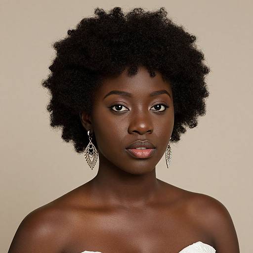 Elegant Afro Hairstyle Wedding Guest