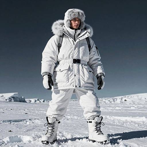 Infrared Arctic Explorer Portrait