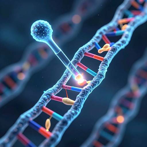 Futuristic Neon DNA Strand Primer