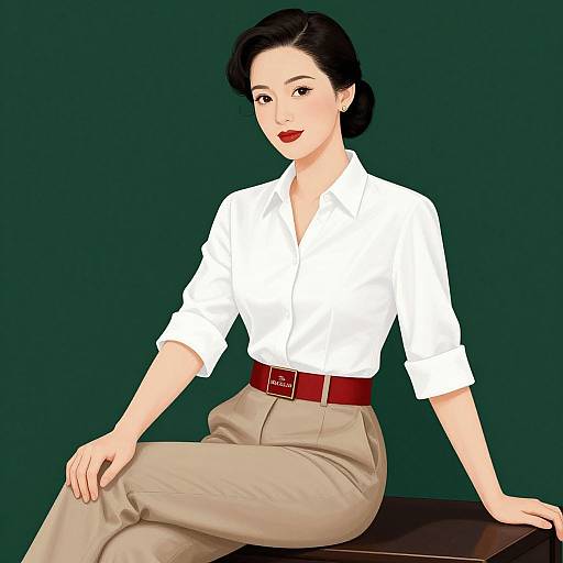 Elegant Woman with The Macallan Belt