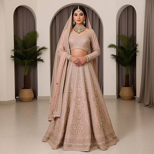 Elegant Blush Pink Bridal Elegance