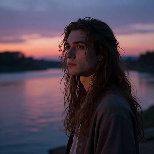 Jacob by Twilight River Reflection