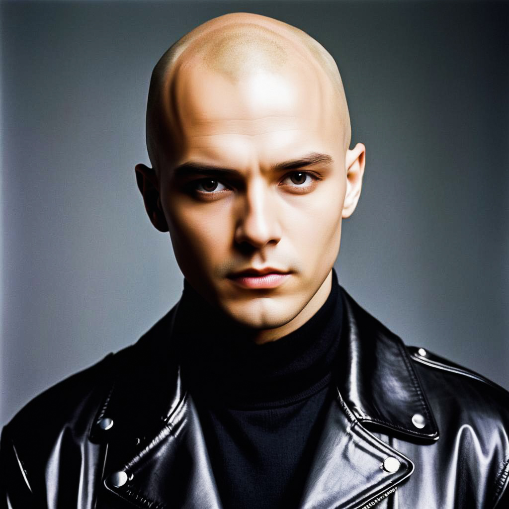 Vogue Style Photo of Bald Man