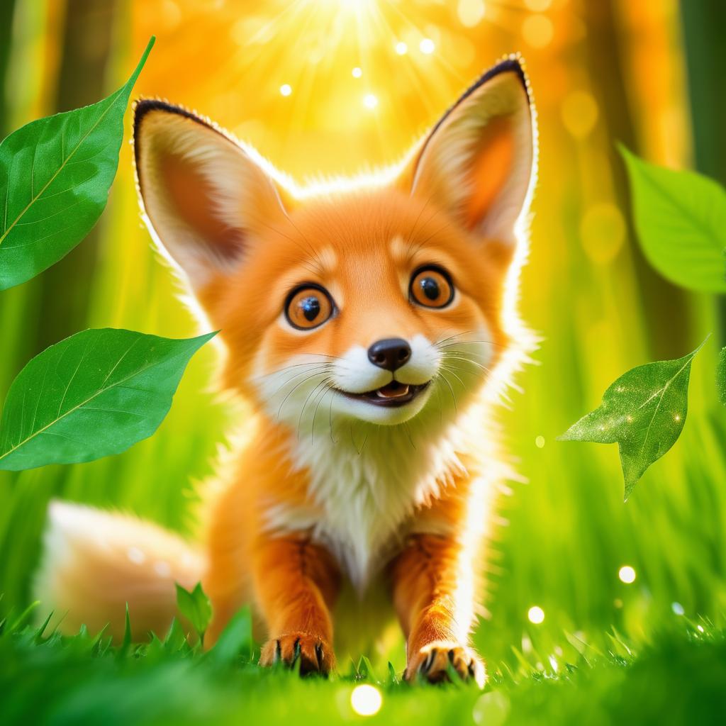 Mischievous Fox Enchanted by Nature