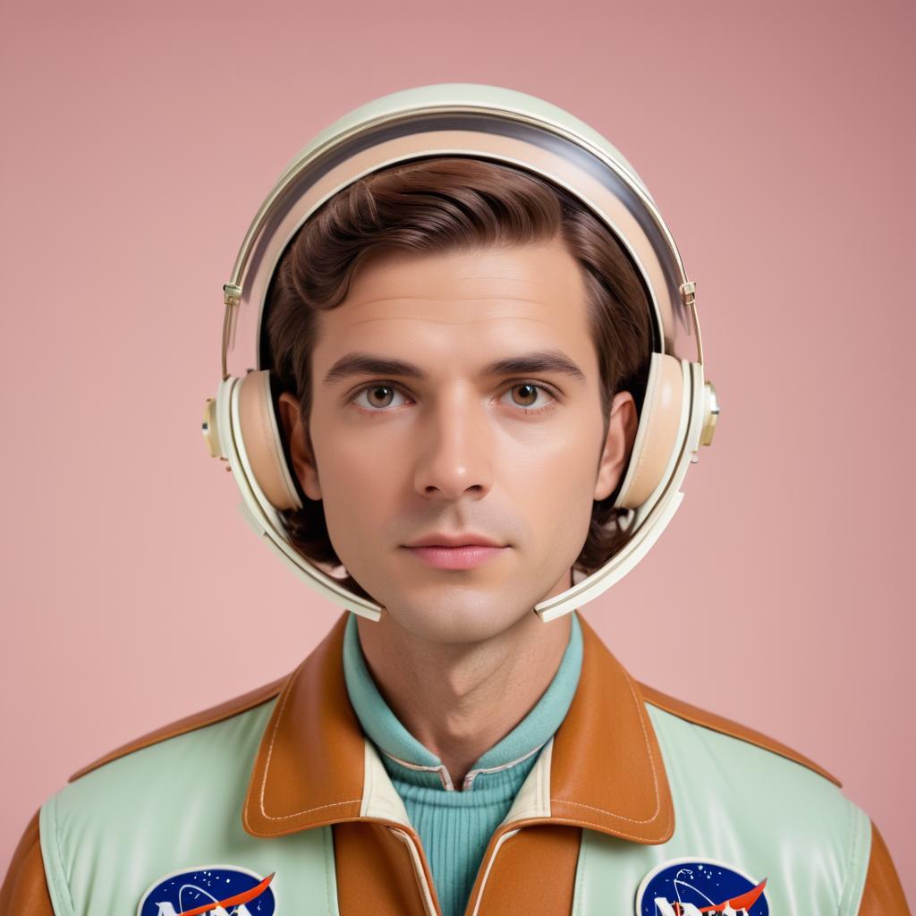 Charming Vintage Astronaut Editorial Portrait