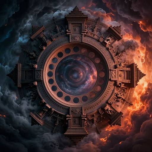 Intricate Cosmic Circular Architecture