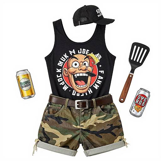 Photograph of a cartoonish 