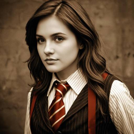 Young Woman in Harry Potter Inspired Outfit