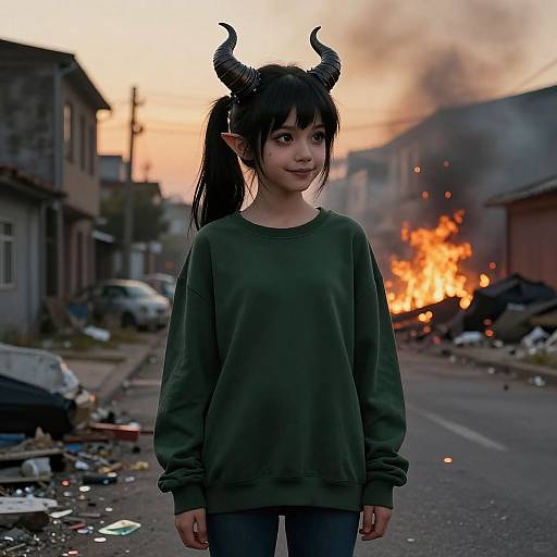 Photorealistic Succubus in Demon Realm