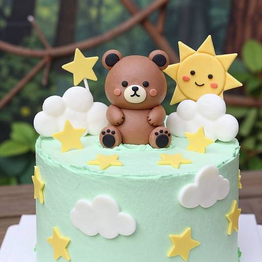Whimsical Woodland Bear Cake