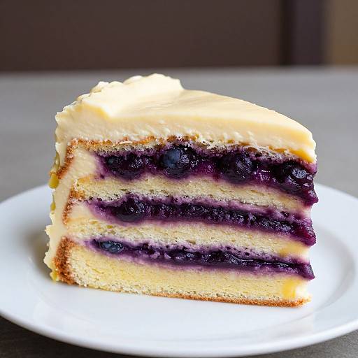 Lemon Blueberry Layer Cake Delight