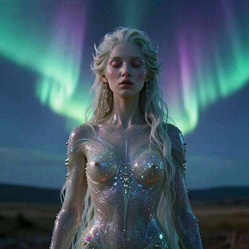 Surreal Aurora Borealis Spirit Art