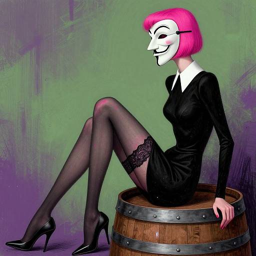 Magenta Himecut in Surreal Elegance