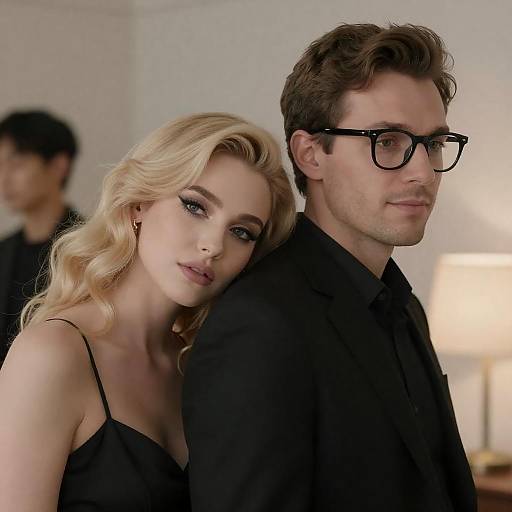 Pensive Couple in Soft Focus