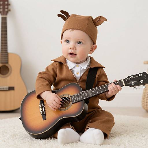 Baby Rocker in Brown Costume
