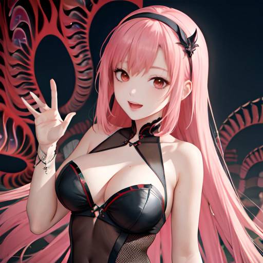 Aesthetic Yuno Gasai in Gothic Style