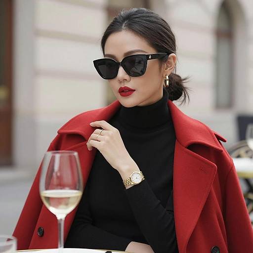 Chic Outdoor Portrait of a Stylish Woman