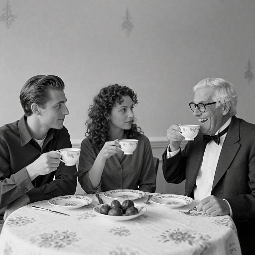 Timeless Tea: A Monochrome Gathering