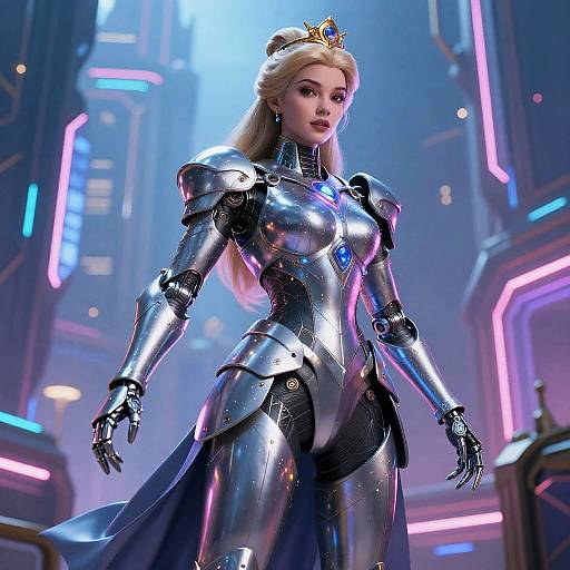 Cybernetic Disney Princess Hero Reimagined