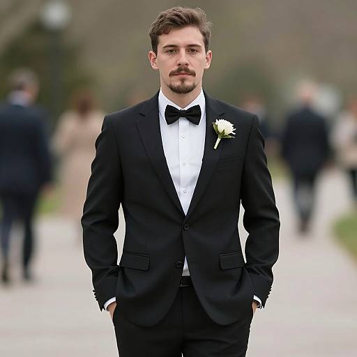 Groom in Formal Wedding Attire