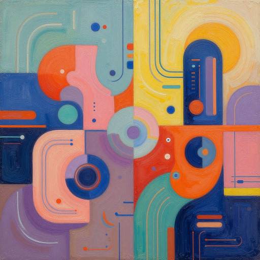 Vibrant Abstract AI Digital Paintings