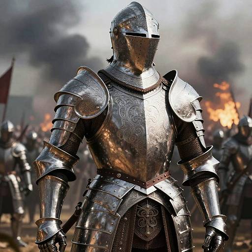 Intricate Medieval Knight Armor Concept