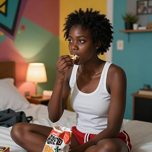 Vibrant Portrait of a Young Black Woman