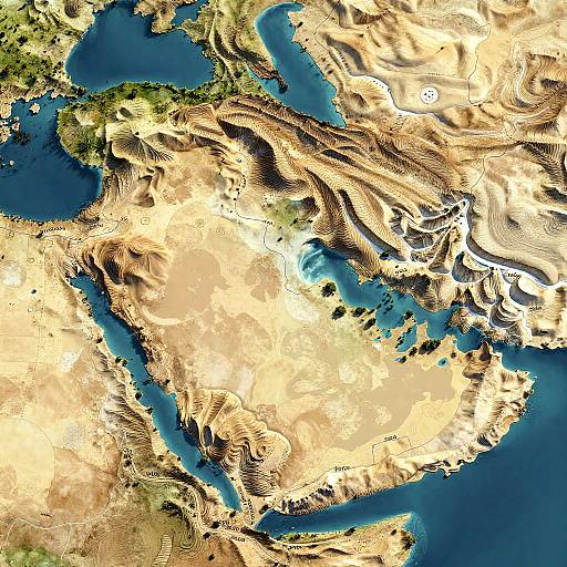 3D Illustrated Ancient Israel Terrain