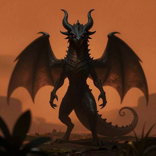 Shadow Wyrm in Ominous Gloom