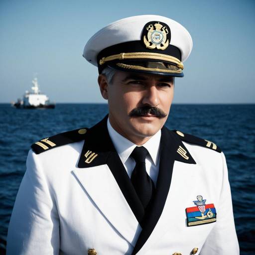 Harbor Patrol Captain in Nautical Uniform