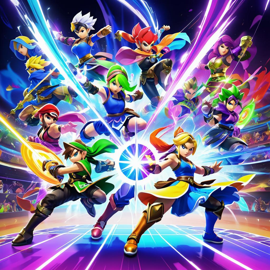 Dynamic Splash Art for Smash Tournament