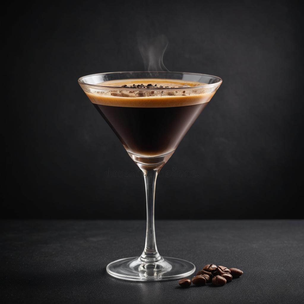 Sophisticated Espresso Martini on Dark Background