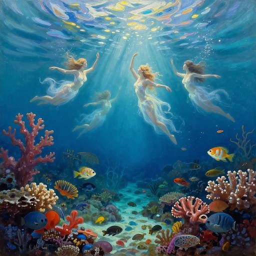 Enchanted Underwater Celestial Dance