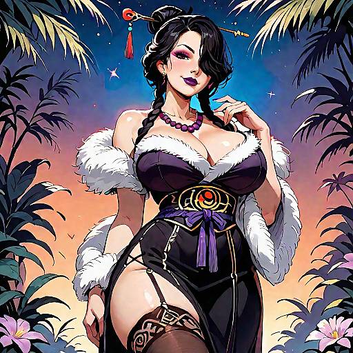 Seductive Lulu Casting Fire Spell