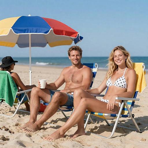 Sunny Beach Day with Friends