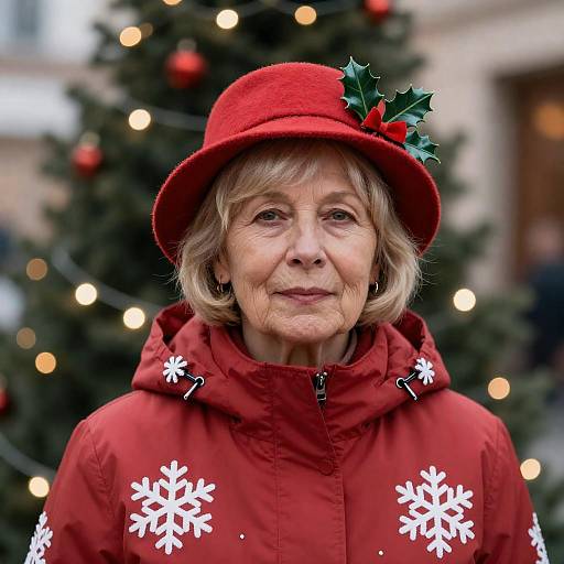 Festive Portrait of an Older Woman